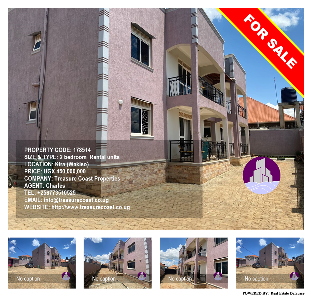 2 bedroom Rental units  for sale in Kira Wakiso Uganda, code: 178514