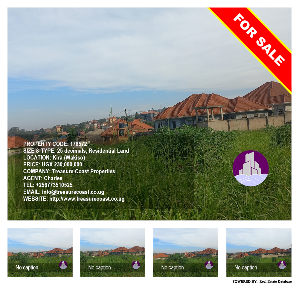 Residential Land  for sale in Kira Wakiso Uganda, code: 178572