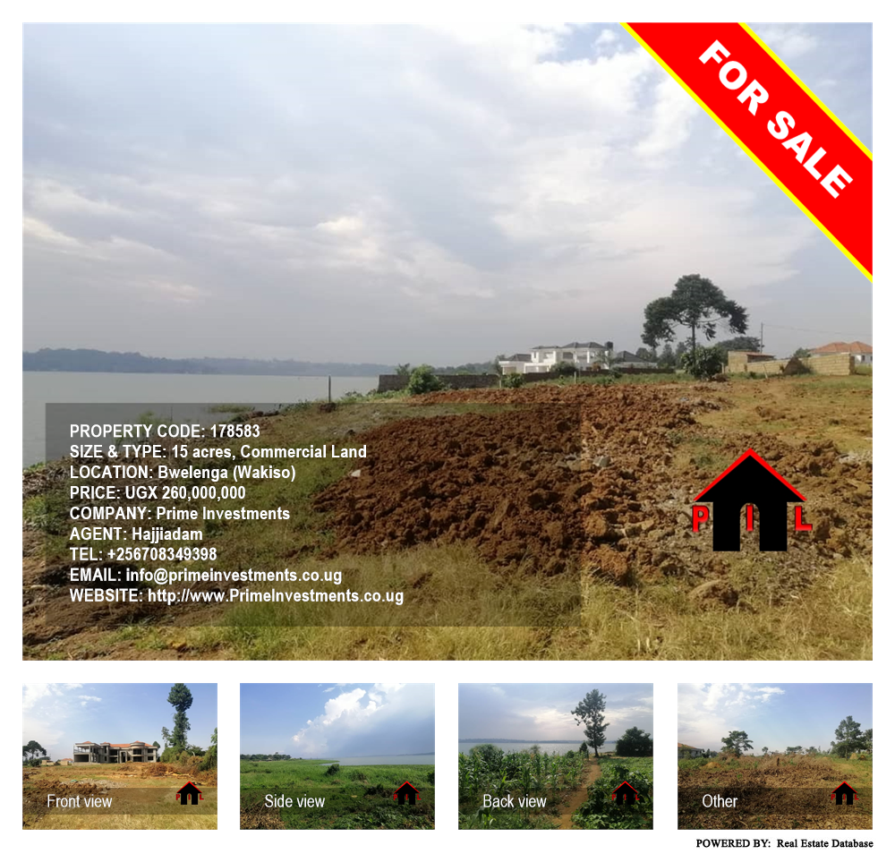 Commercial Land  for sale in Bwelenga Wakiso Uganda, code: 178583
