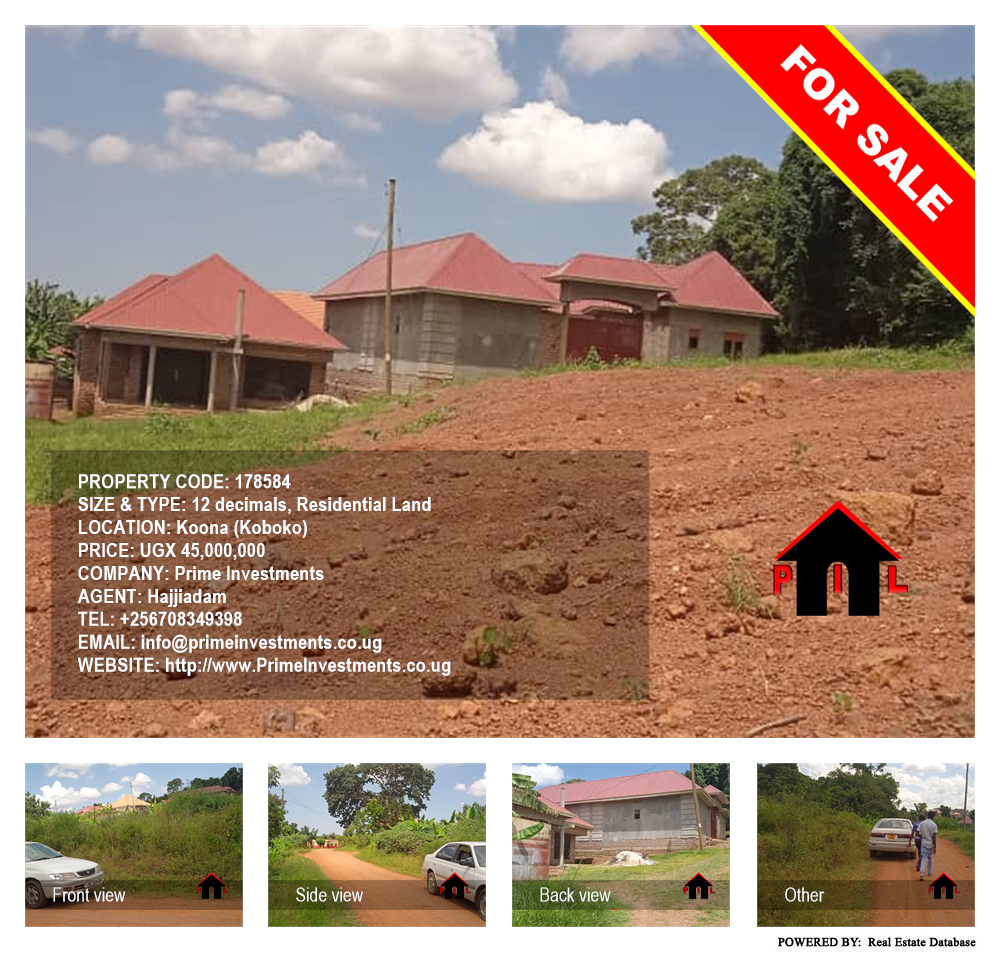 Residential Land  for sale in Koona Koboko Uganda, code: 178584