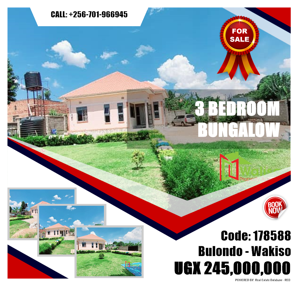 3 bedroom Bungalow  for sale in Bulondo Wakiso Uganda, code: 178588