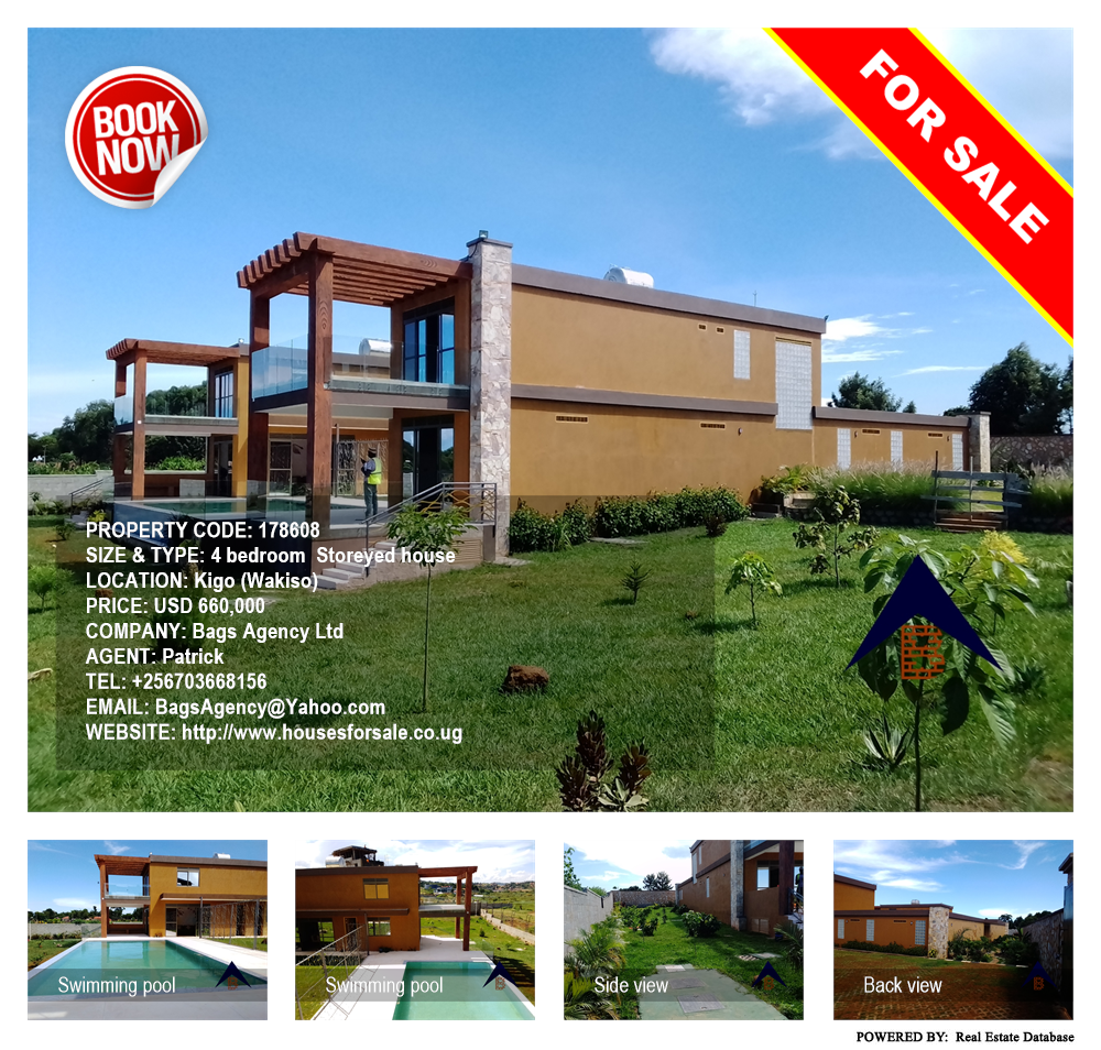 4 bedroom Storeyed house  for sale in Kigo Wakiso Uganda, code: 178608