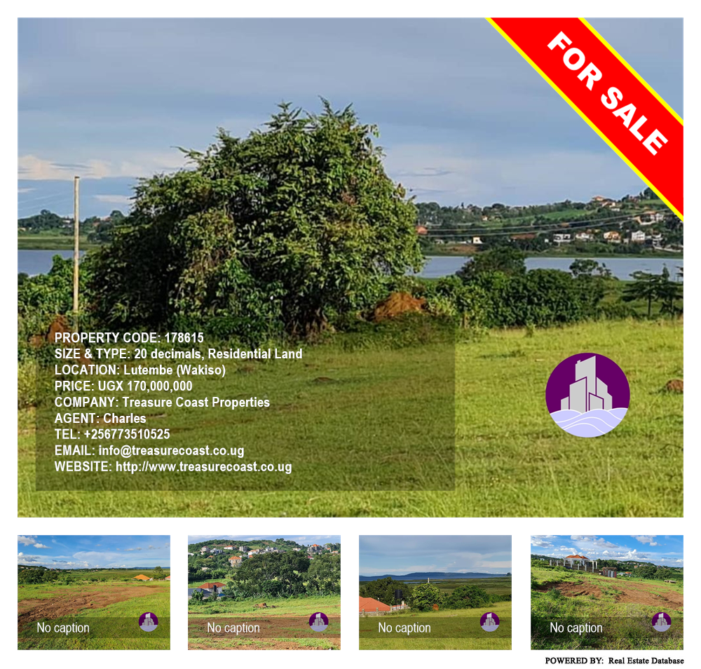 Residential Land  for sale in Lutembe Wakiso Uganda, code: 178615