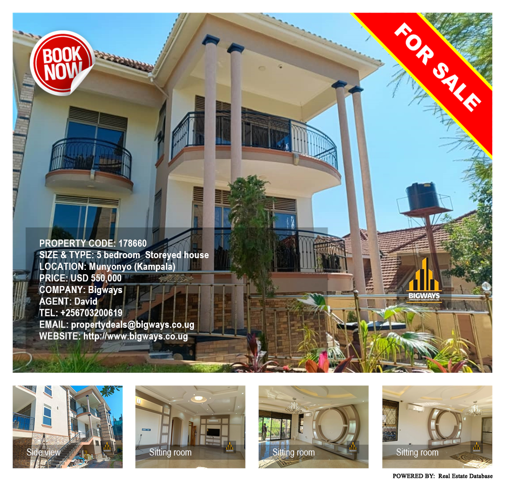 5 bedroom Storeyed house  for sale in Munyonyo Kampala Uganda, code: 178660