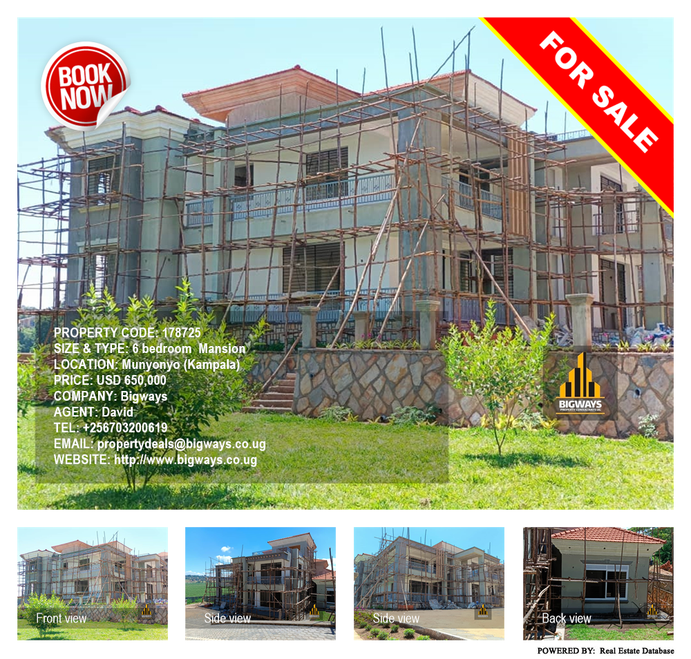 6 bedroom Mansion  for sale in Munyonyo Kampala Uganda, code: 178725