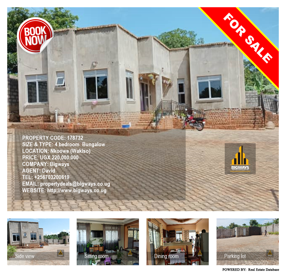 4 bedroom Bungalow  for sale in Nkoowe Wakiso Uganda, code: 178732