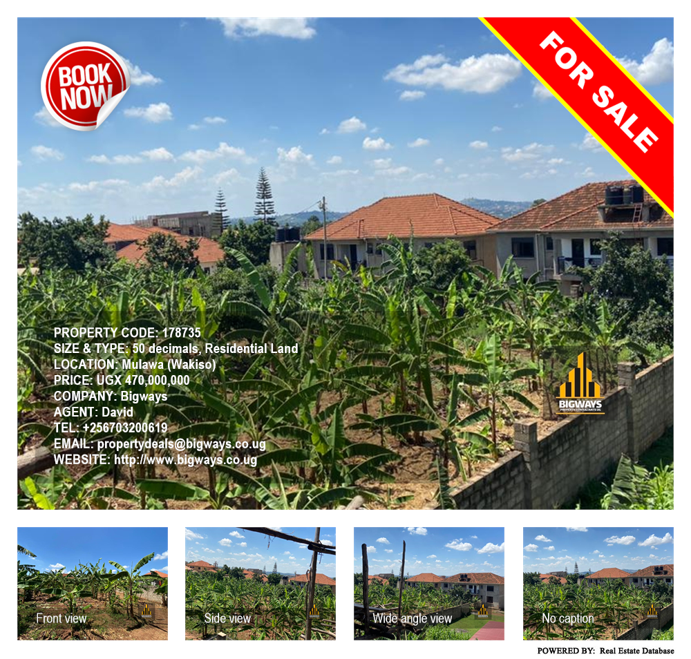 Residential Land  for sale in Mulawa Wakiso Uganda, code: 178735