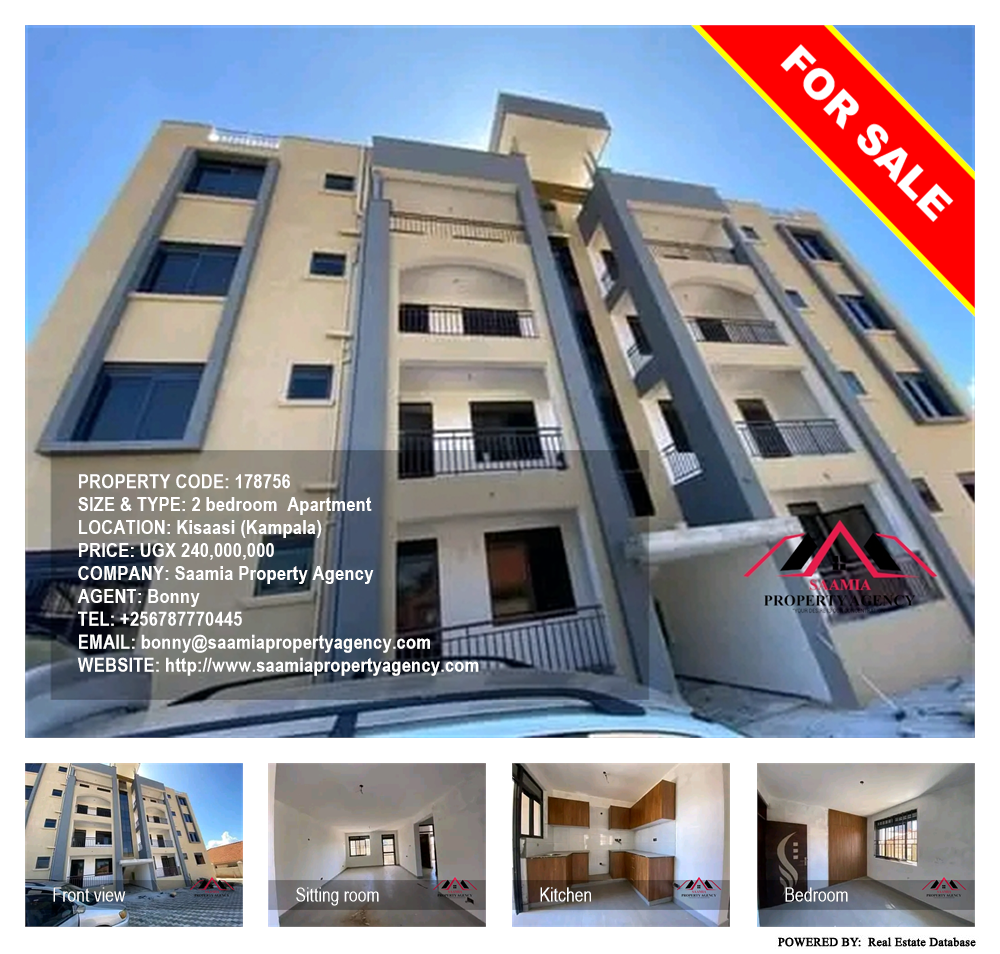 2 bedroom Apartment  for sale in Kisaasi Kampala Uganda, code: 178756