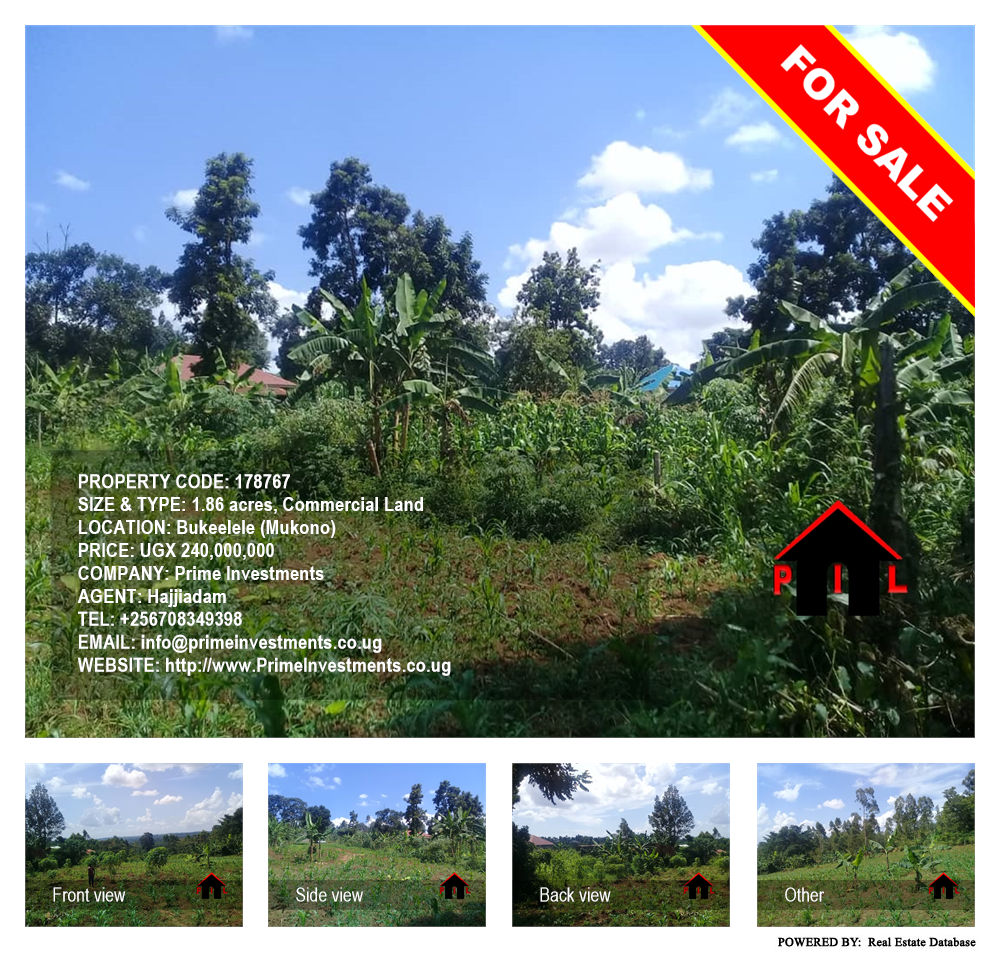 Commercial Land  for sale in Bukeelele Mukono Uganda, code: 178767