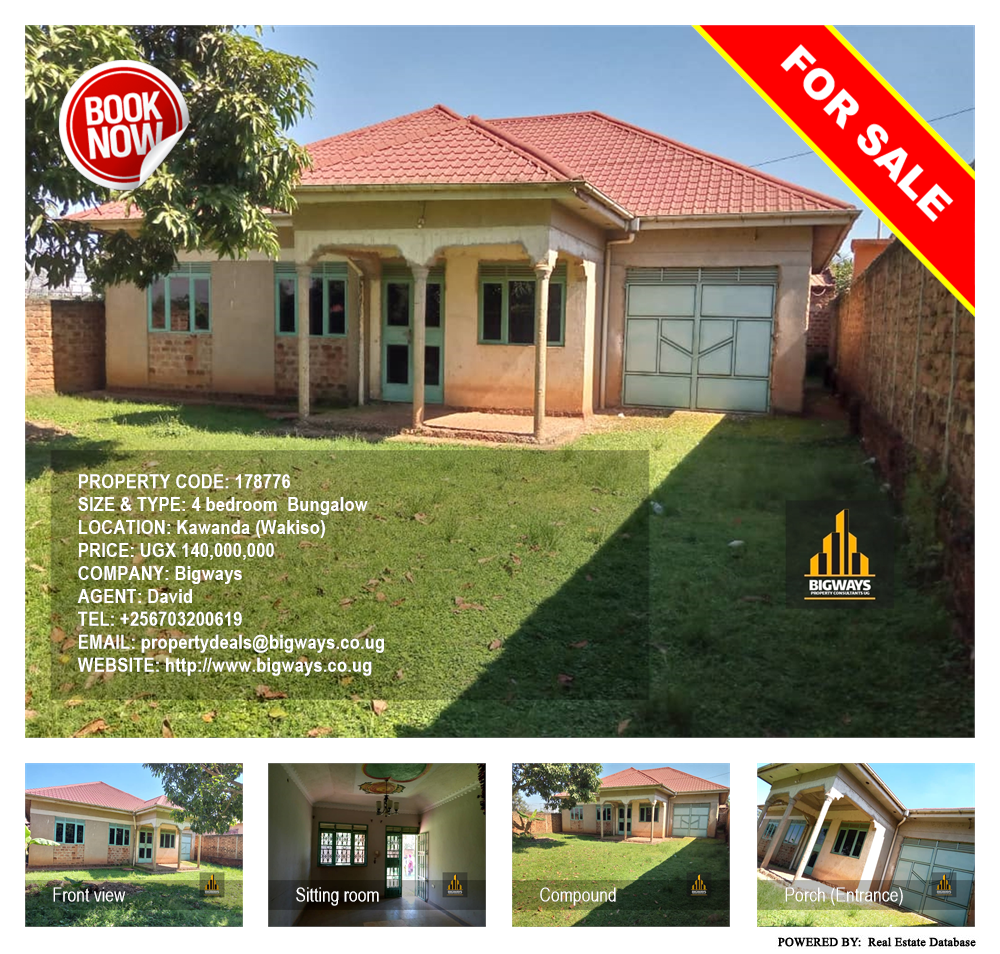 4 bedroom Bungalow  for sale in Kawanda Wakiso Uganda, code: 178776