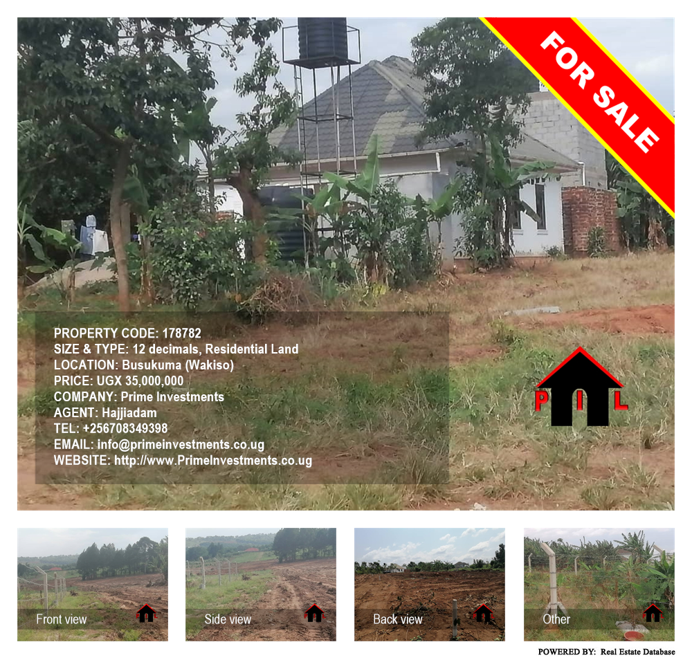 Residential Land  for sale in Busukuma Wakiso Uganda, code: 178782