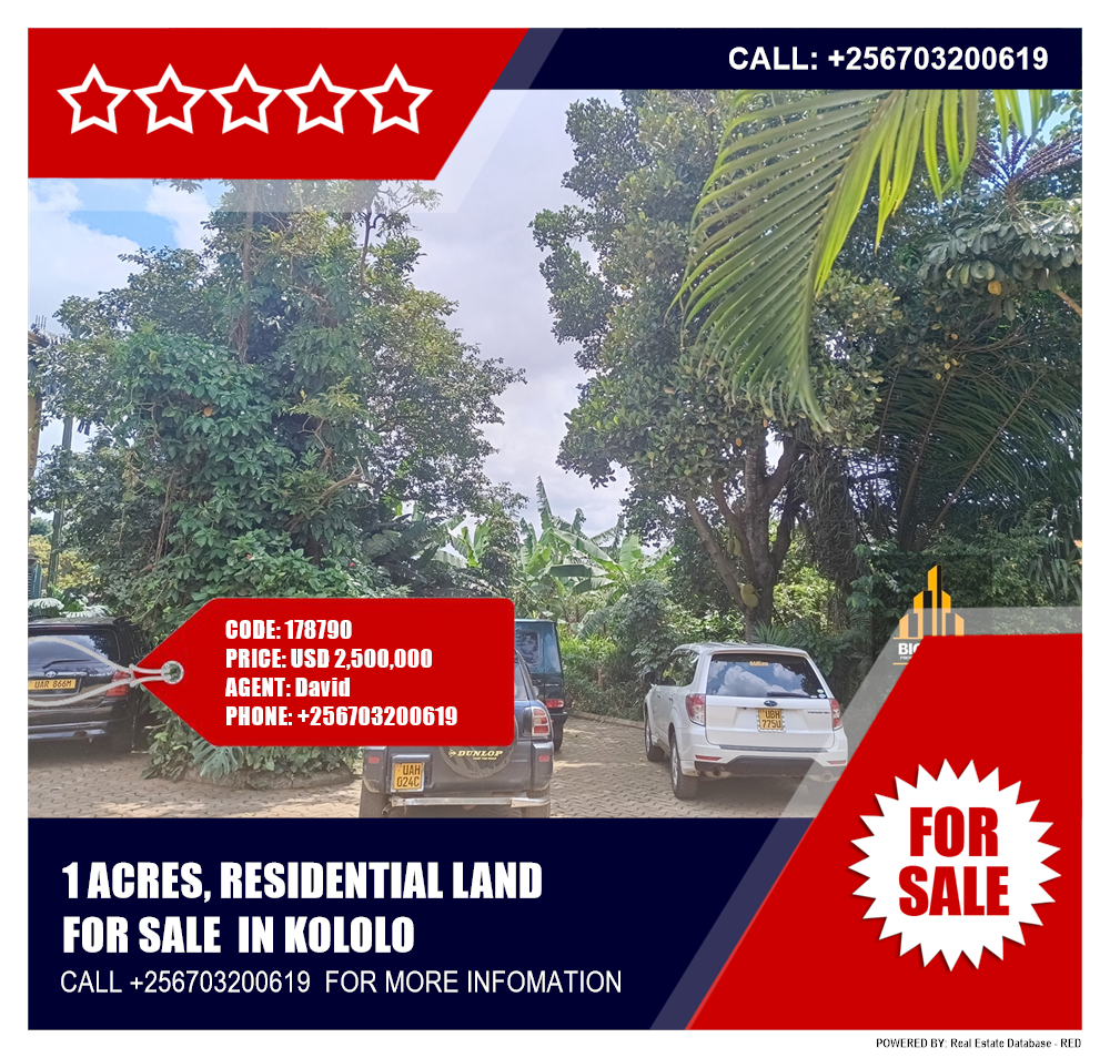 Residential Land  for sale in Kololo Kampala Uganda, code: 178790