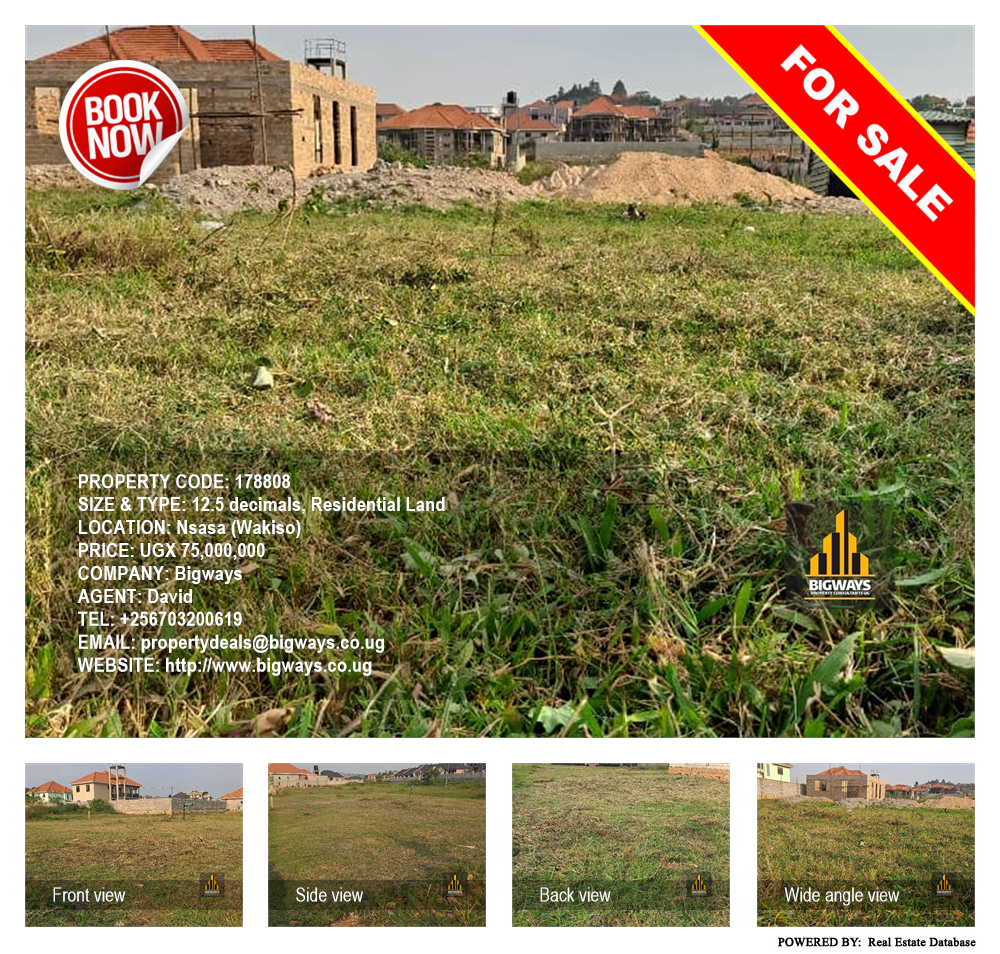 Residential Land  for sale in Nsasa Wakiso Uganda, code: 178808