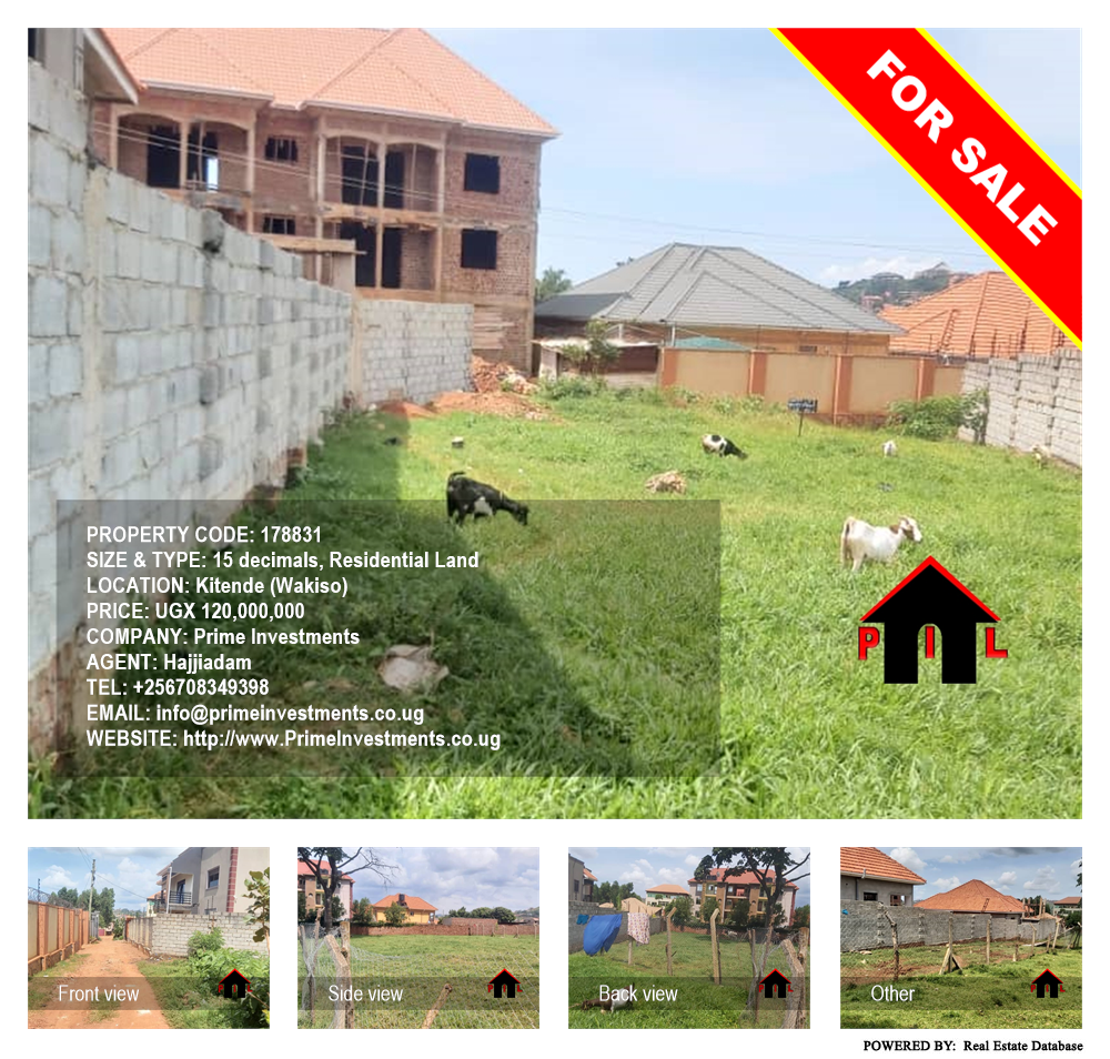 Residential Land  for sale in Kitende Wakiso Uganda, code: 178831