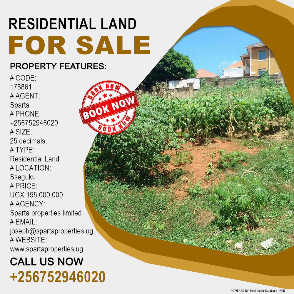 Residential Land  for sale in Seguku Wakiso Uganda, code: 178861