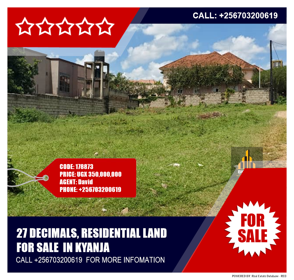 Residential Land  for sale in Kyanja Kampala Uganda, code: 178873