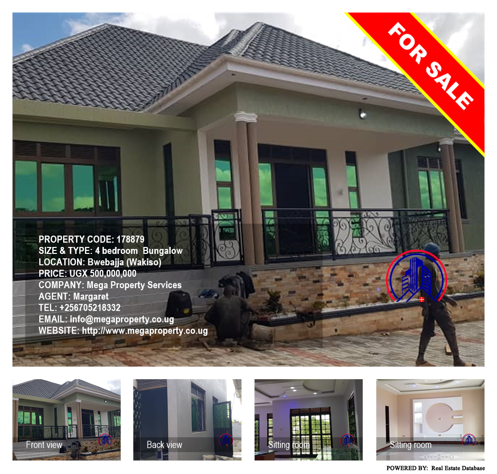 4 bedroom Bungalow  for sale in Bwebajja Wakiso Uganda, code: 178879