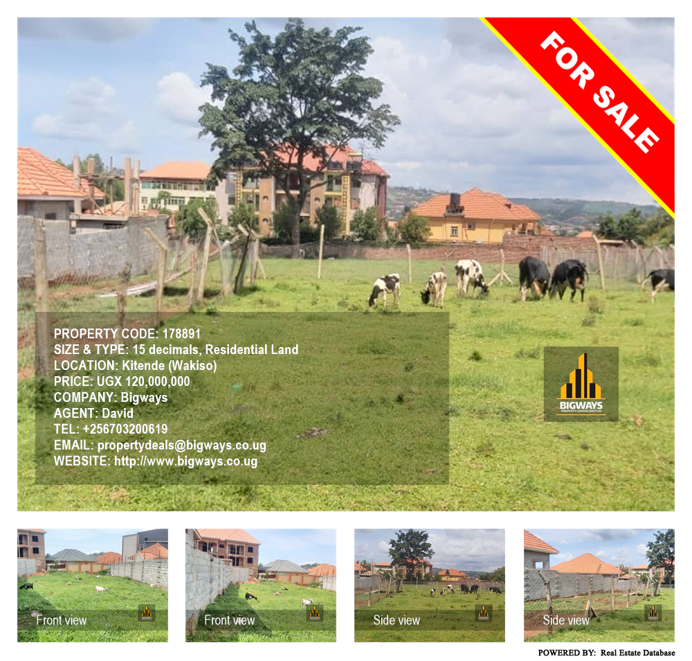 Residential Land  for sale in Kitende Wakiso Uganda, code: 178891