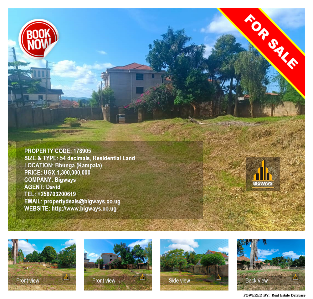 Residential Land  for sale in Bbunga Kampala Uganda, code: 178905