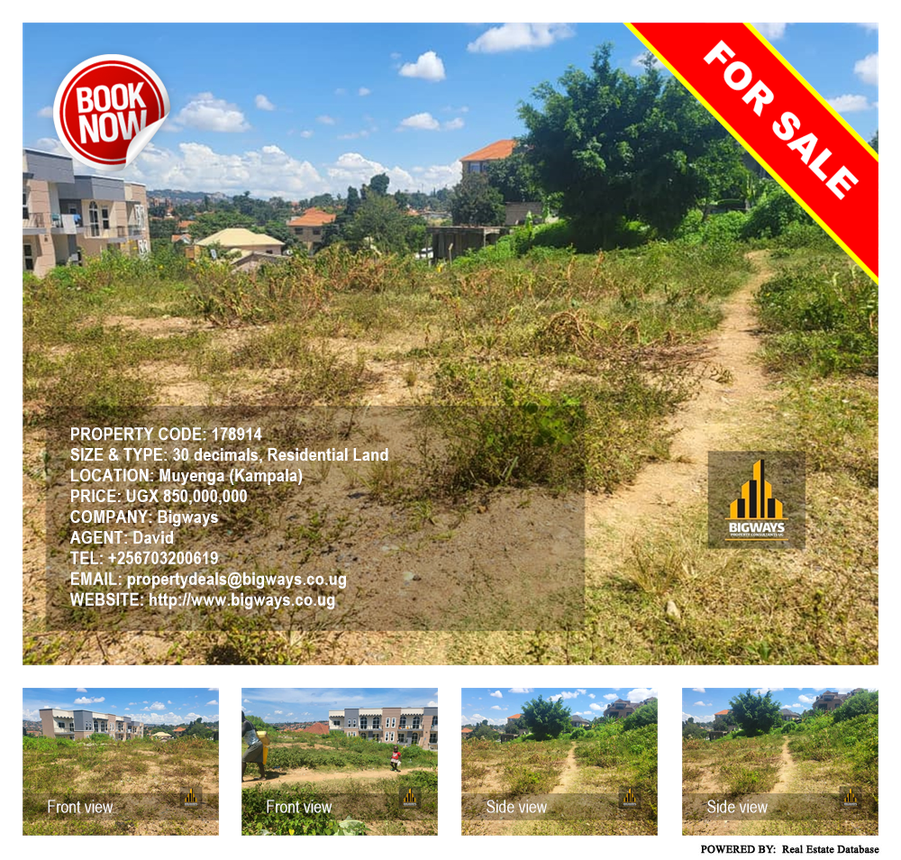 Residential Land  for sale in Muyenga Kampala Uganda, code: 178914