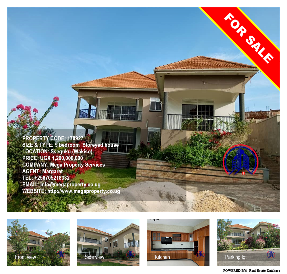 5 bedroom Storeyed house  for sale in Seguku Wakiso Uganda, code: 178927