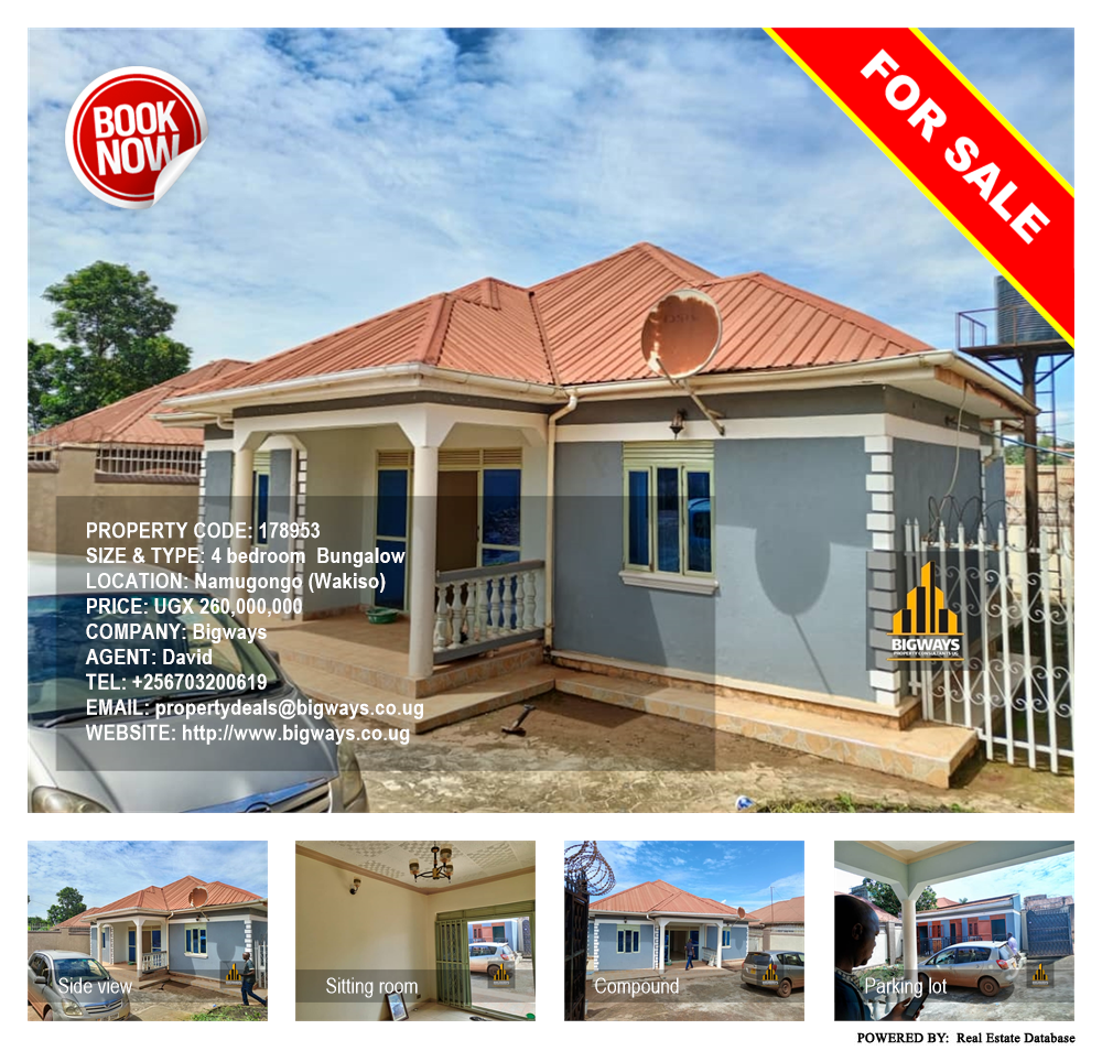 4 bedroom Bungalow  for sale in Namugongo Wakiso Uganda, code: 178953