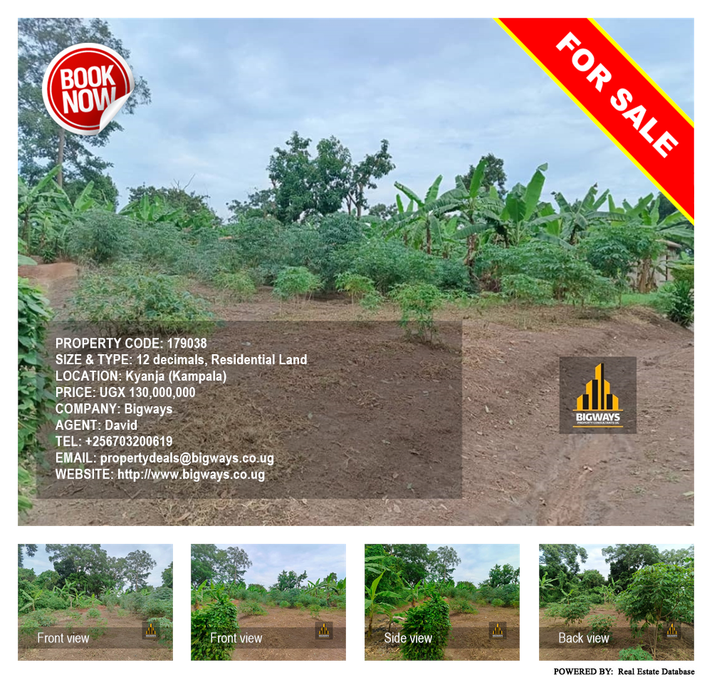 Residential Land  for sale in Kyanja Kampala Uganda, code: 179038