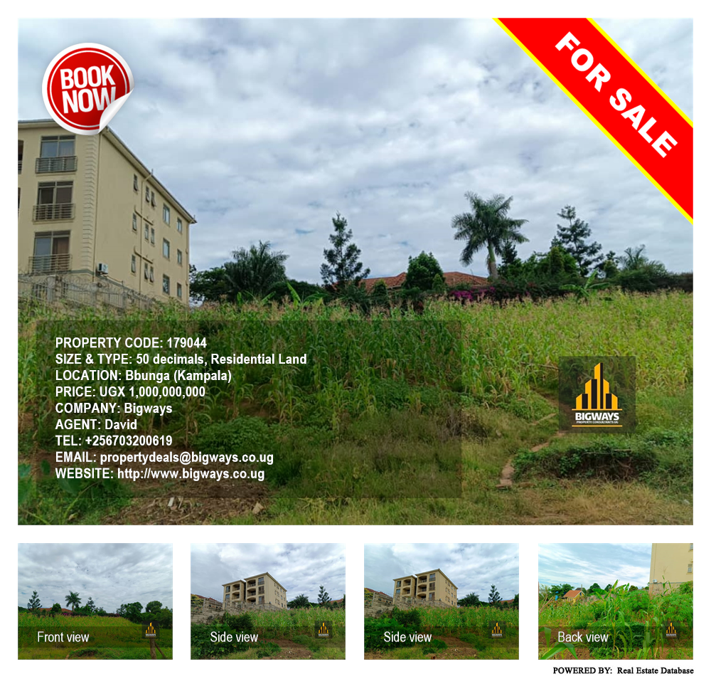 Residential Land  for sale in Bbunga Kampala Uganda, code: 179044