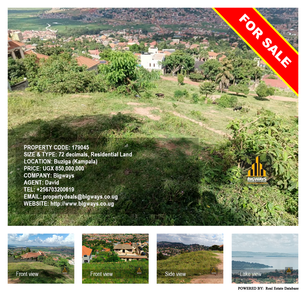 Residential Land  for sale in Buziga Kampala Uganda, code: 179045