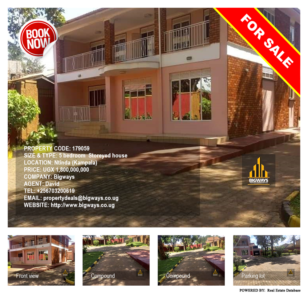 5 bedroom Storeyed house  for sale in Ntinda Kampala Uganda, code: 179059