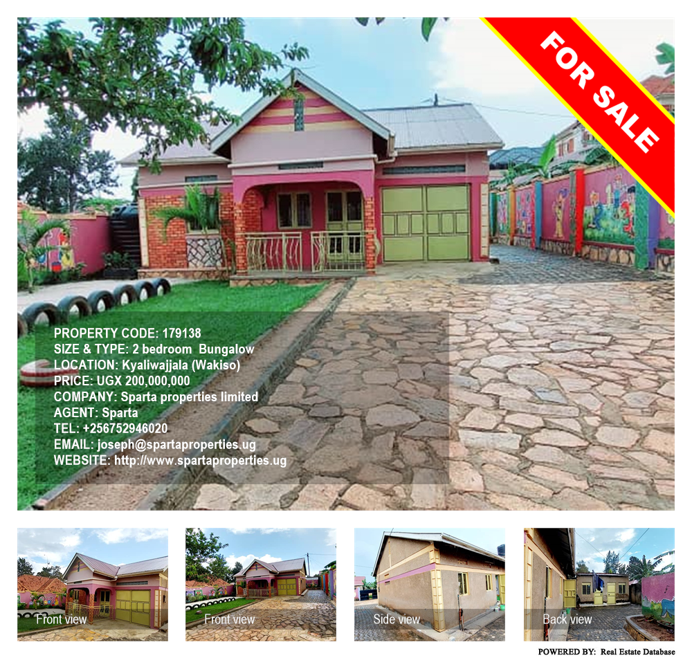 2 bedroom Bungalow  for sale in Kyaliwajjala Wakiso Uganda, code: 179138