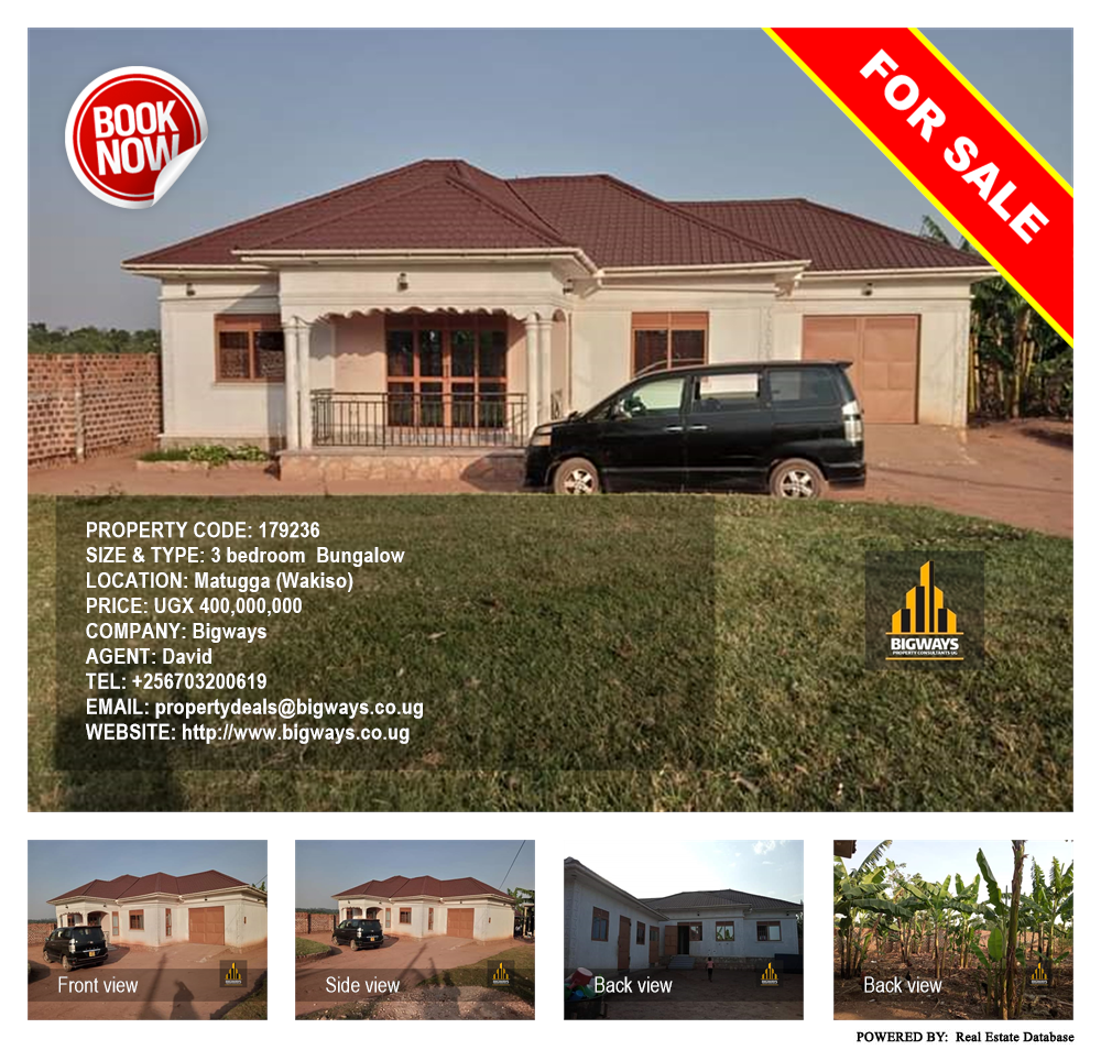 3 bedroom Bungalow  for sale in Matugga Wakiso Uganda, code: 179236