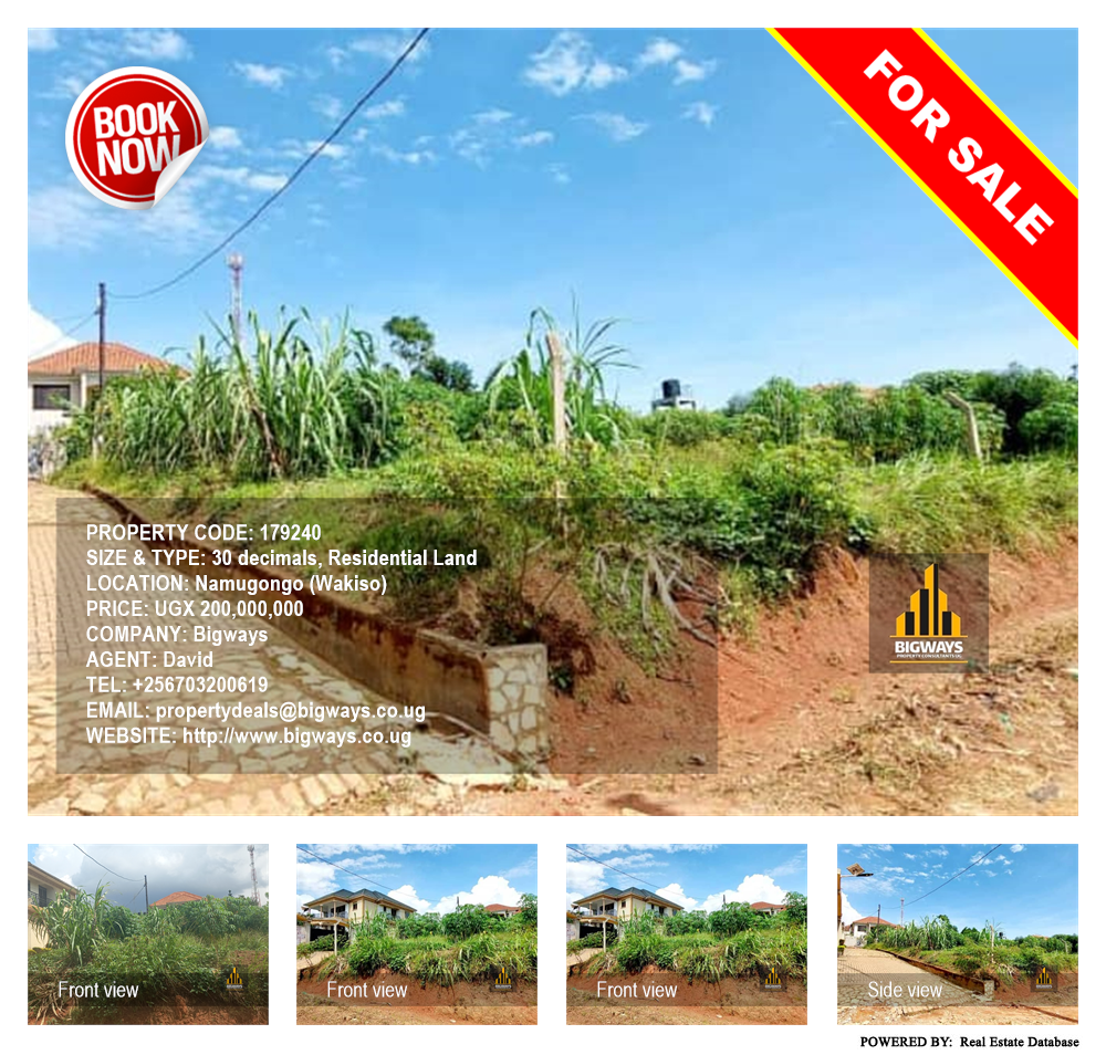 Residential Land  for sale in Namugongo Wakiso Uganda, code: 179240