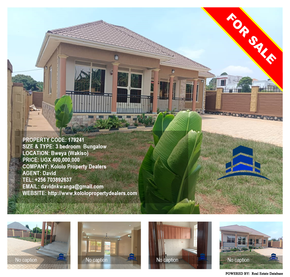 3 bedroom Bungalow  for sale in Bweya Wakiso Uganda, code: 179241