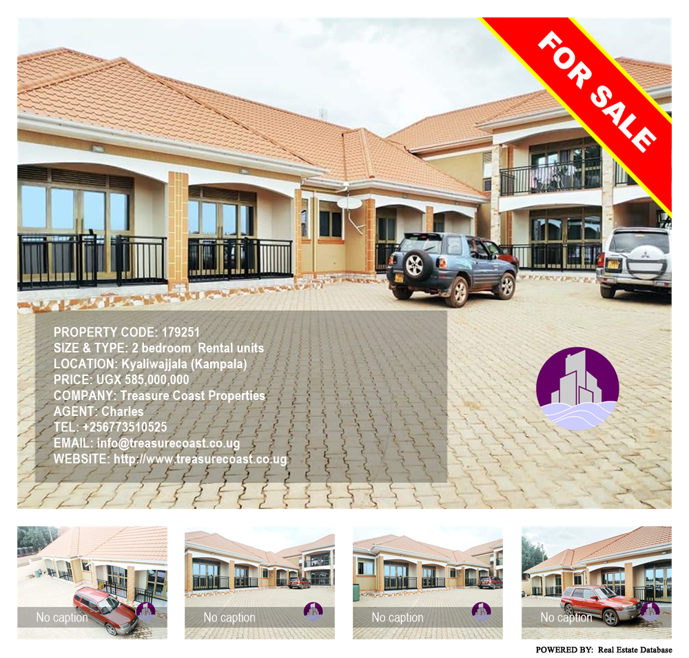 2 bedroom Rental units  for sale in Kyaliwajjala Kampala Uganda, code: 179251