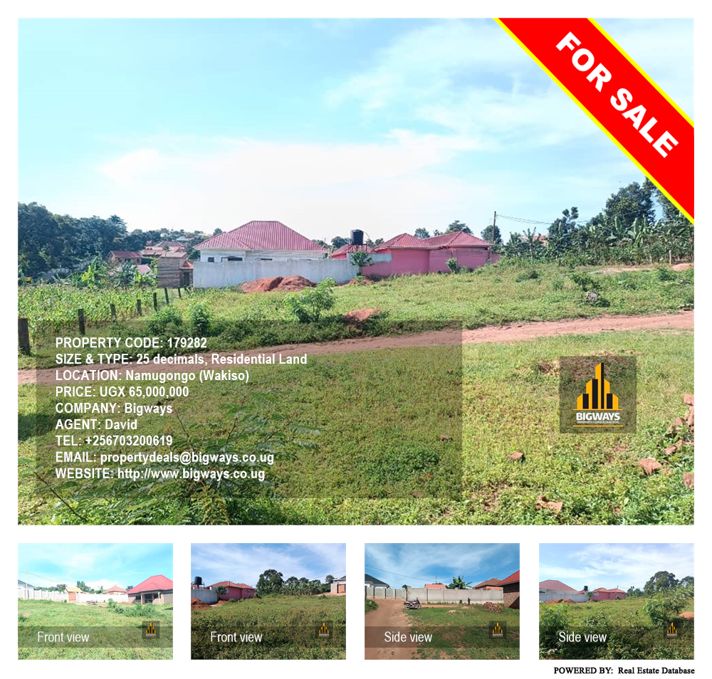 Residential Land  for sale in Namugongo Wakiso Uganda, code: 179282