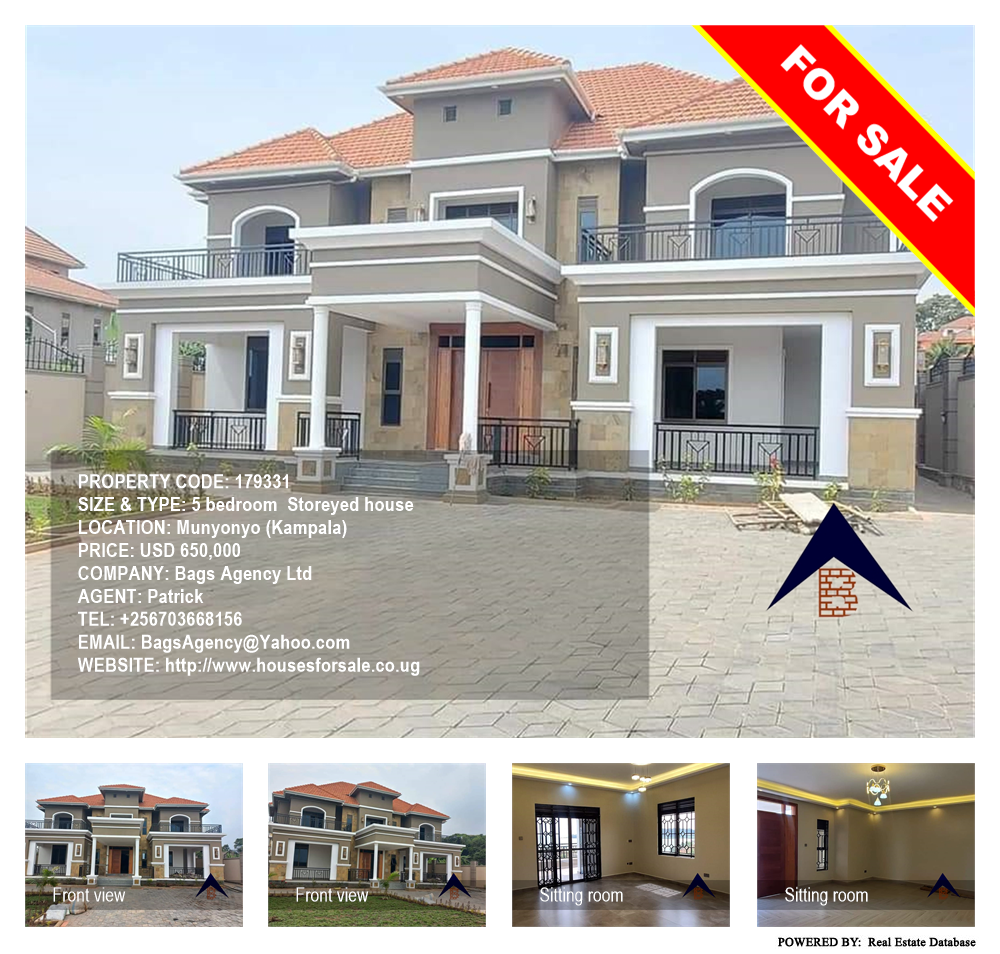 5 bedroom Storeyed house  for sale in Munyonyo Kampala Uganda, code: 179331