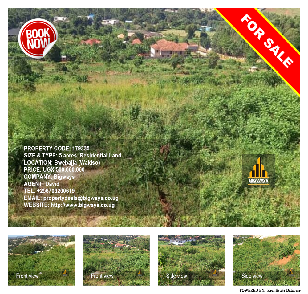 Residential Land  for sale in Bwebajja Wakiso Uganda, code: 179335