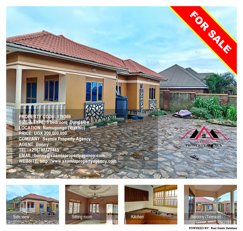 3 bedroom Bungalow  for sale in Namugongo Wakiso Uganda, code: 179369