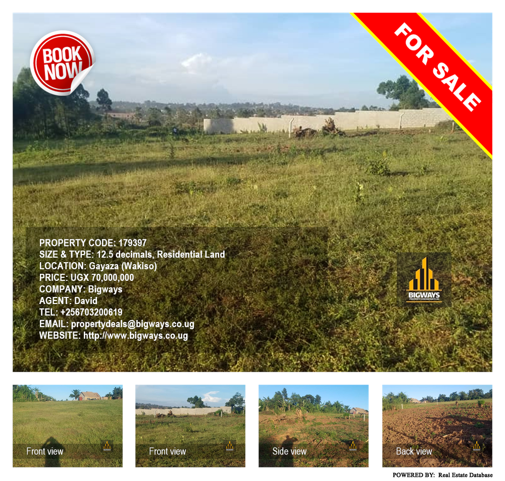 Residential Land  for sale in Gayaza Wakiso Uganda, code: 179397