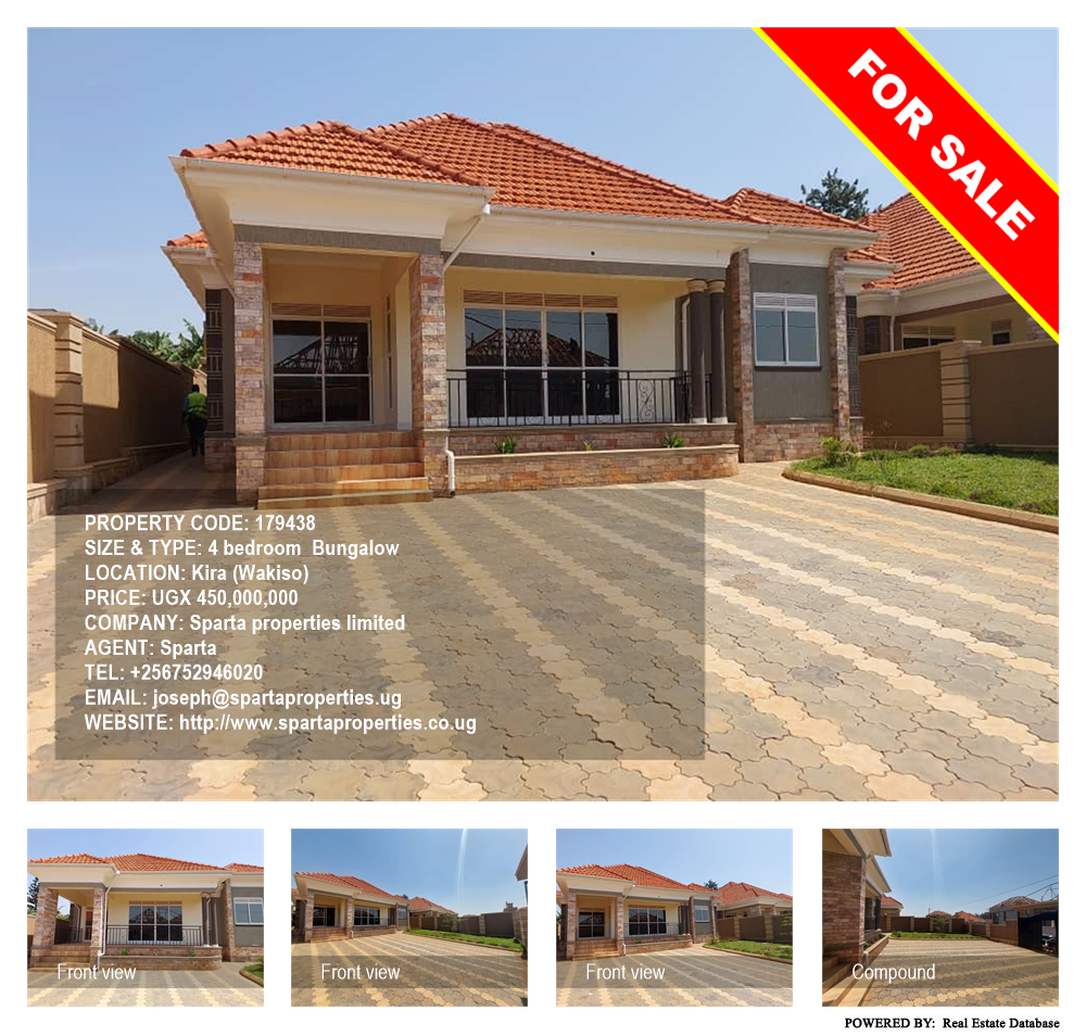 4 bedroom Bungalow  for sale in Kira Wakiso Uganda, code: 179438