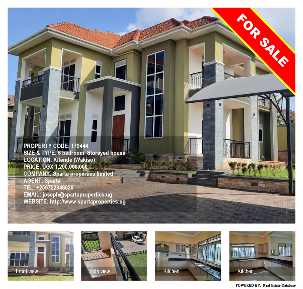 6 bedroom Storeyed house  for sale in Kitende Wakiso Uganda, code: 179444