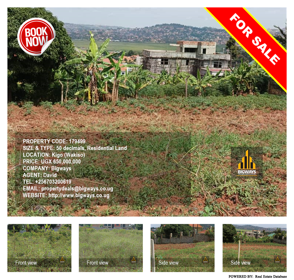 Residential Land  for sale in Kigo Wakiso Uganda, code: 179499