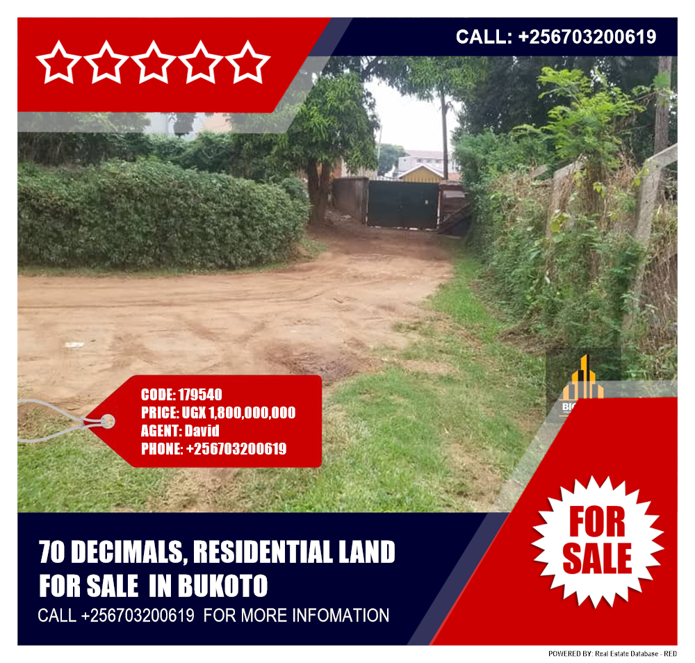 Residential Land  for sale in Bukoto Kampala Uganda, code: 179540