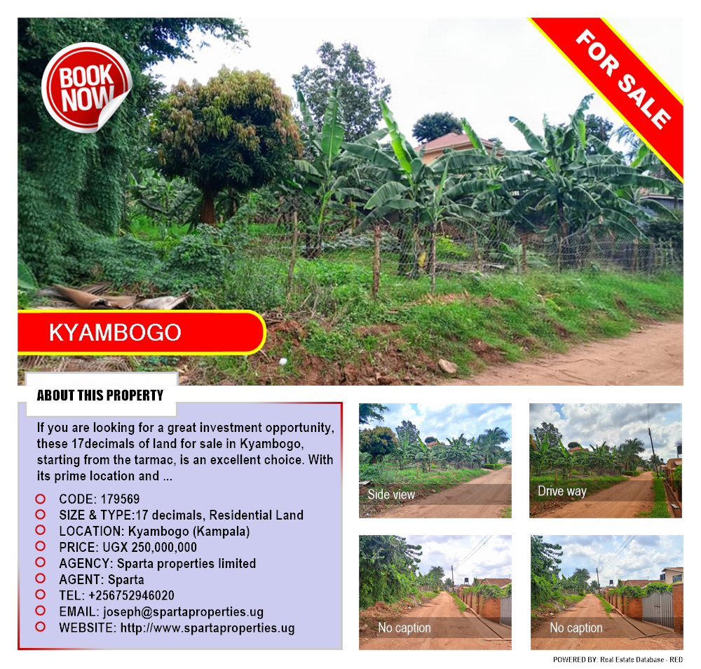 Residential Land  for sale in Kyambogo Kampala Uganda, code: 179569