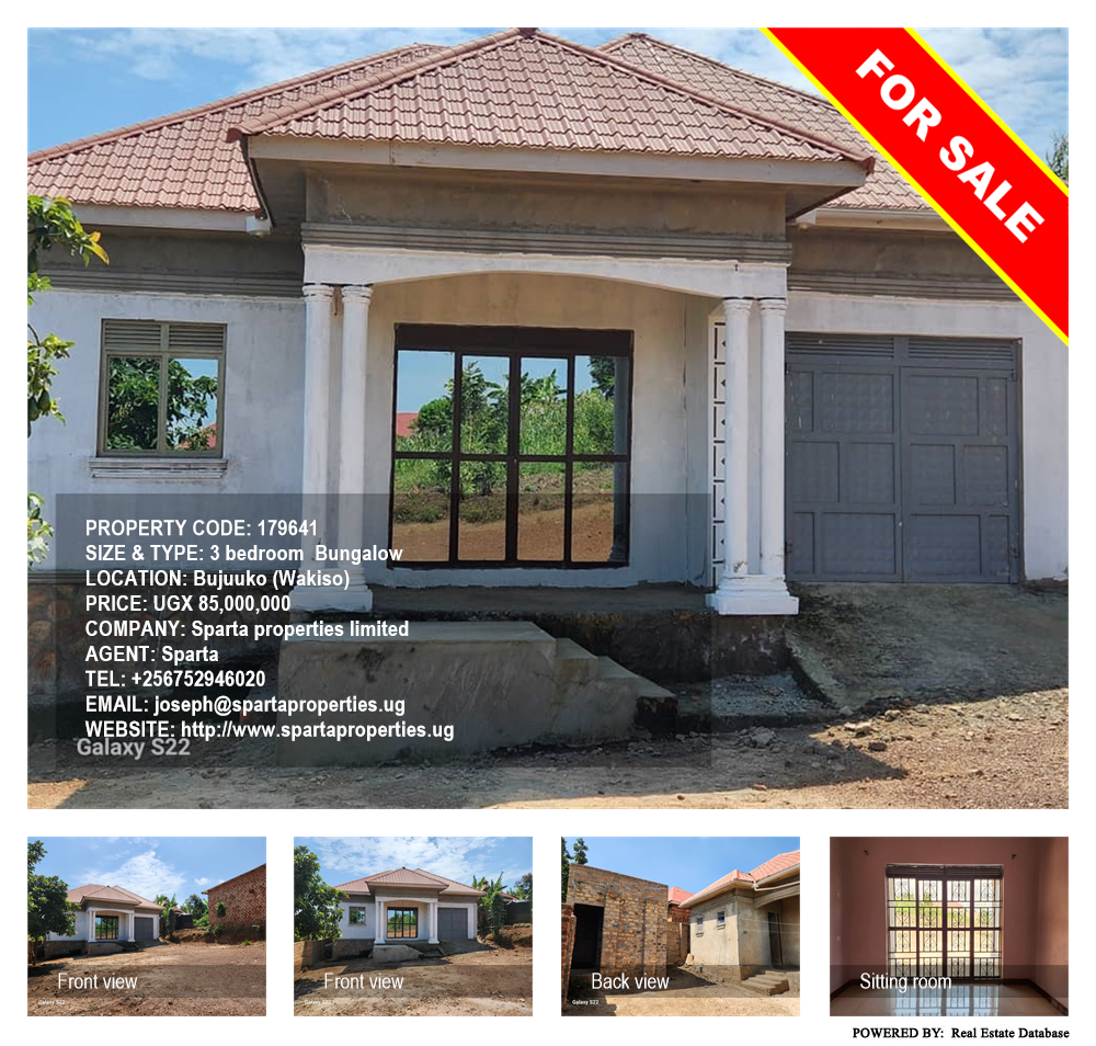 3 bedroom Bungalow  for sale in Bujuuko Wakiso Uganda, code: 179641