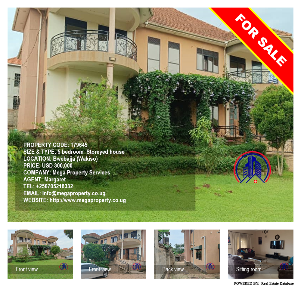 5 bedroom Storeyed house  for sale in Bwebajja Wakiso Uganda, code: 179645