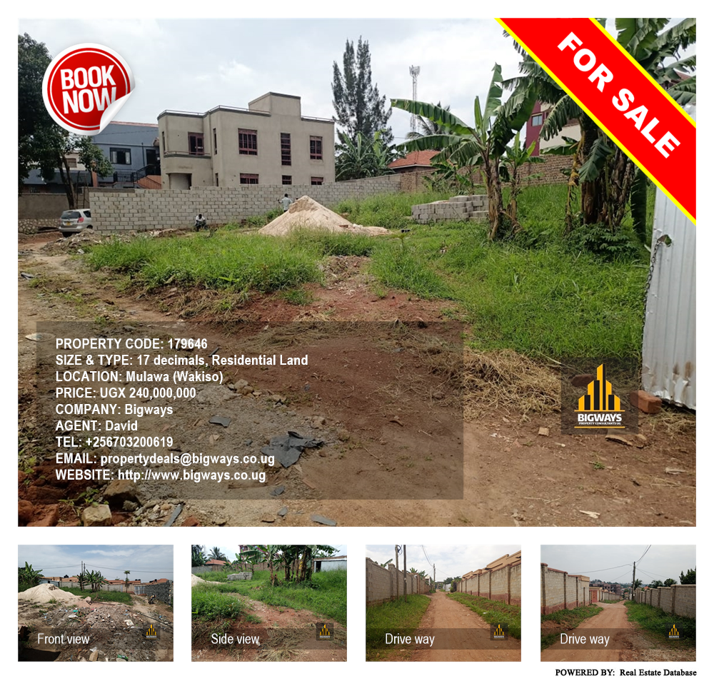 Residential Land  for sale in Mulawa Wakiso Uganda, code: 179646
