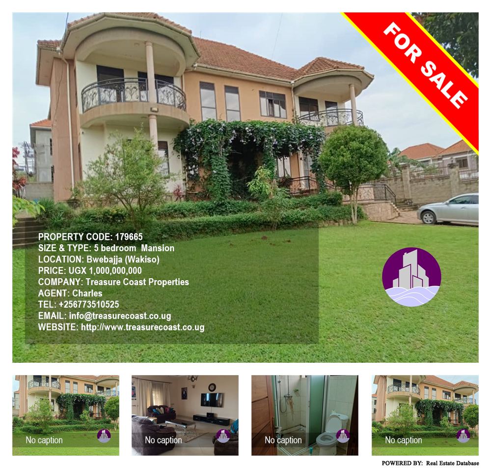 5 bedroom Mansion  for sale in Bwebajja Wakiso Uganda, code: 179665