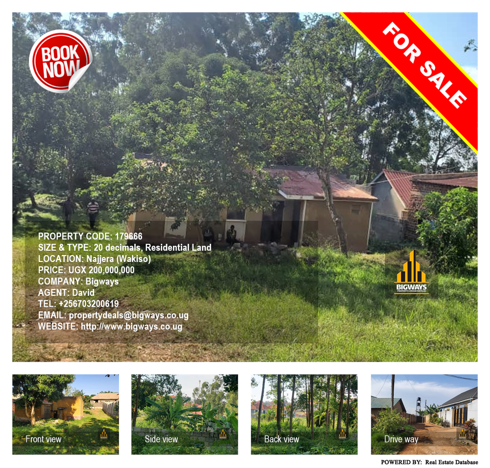 Residential Land  for sale in Najjera Wakiso Uganda, code: 179666